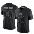 BIPIHUC Custom GB.Packers Black REFLECTIVE Limited Stitched Jerseys