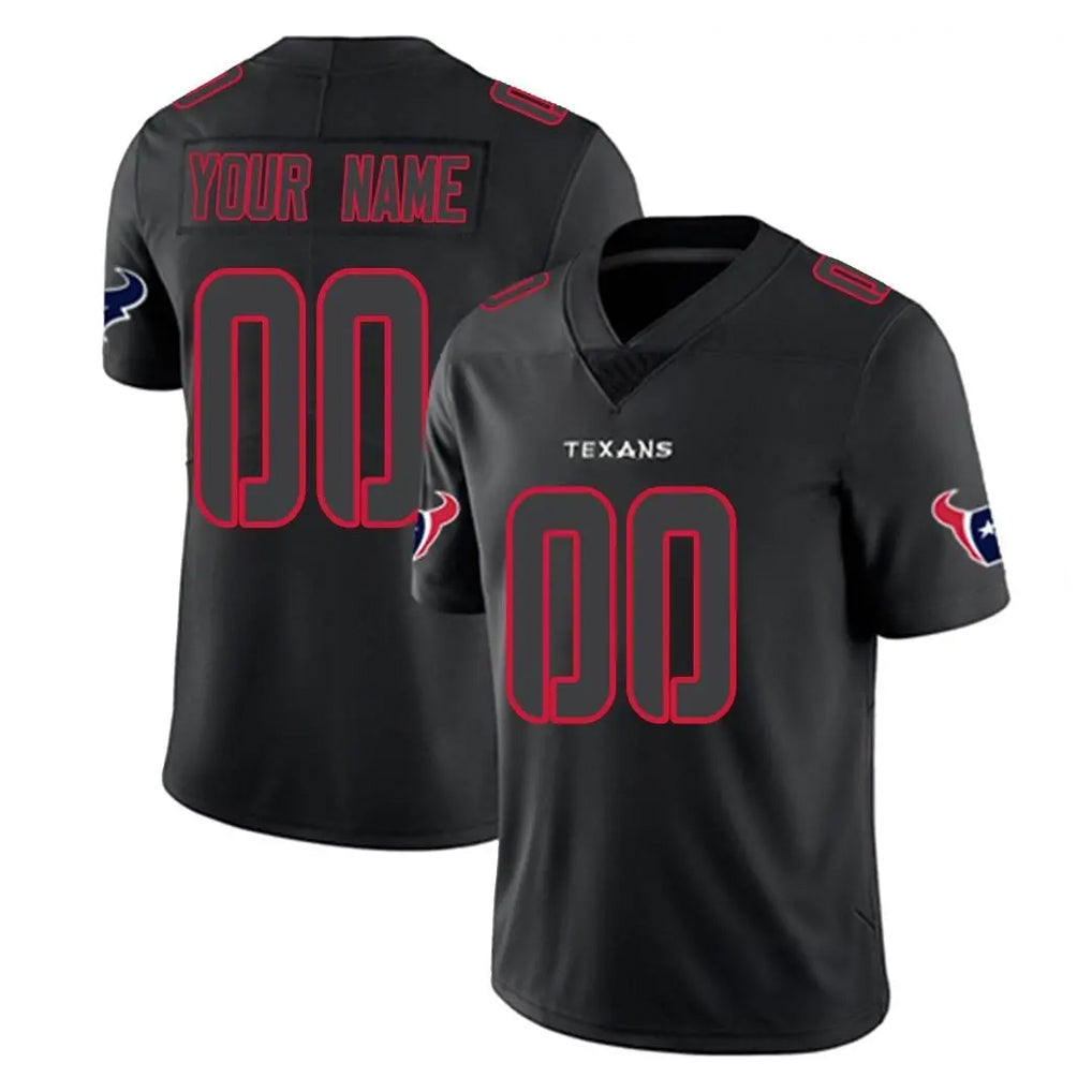 BIPIHUC Custom H.Texans Black Impact Limited Game Any Name & Numbers Stitched Jerseys