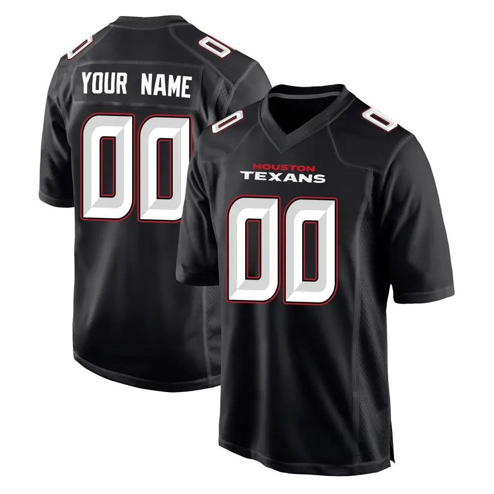 BIPIHUC Custom H.Texans Carbon Black Fashion Home Game Any Name & Numbers Stitched Jerseys