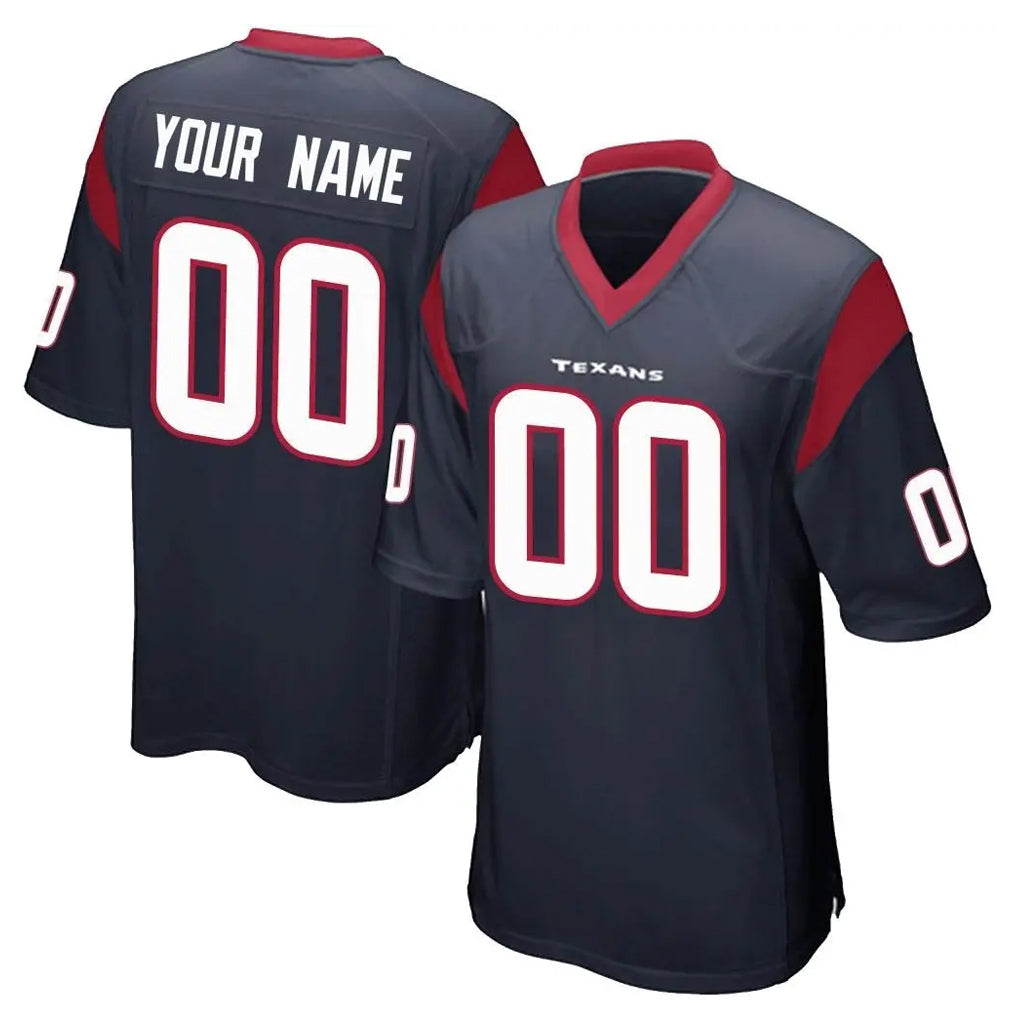 BIPIHUC Custom H.Texans Navy Home Game Any Name & Numbers Stitched Jerseys