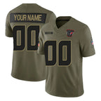 BIPIHUC Custom H.Texans Olive 2025 Salute To Service Limited Game Any Name & Numbers Stitched Jerseys