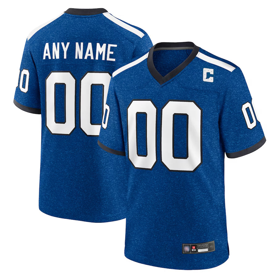 BIPIHUC Custom IN.Colts Blue Indiana Nights Replica Game Stitched Jersey