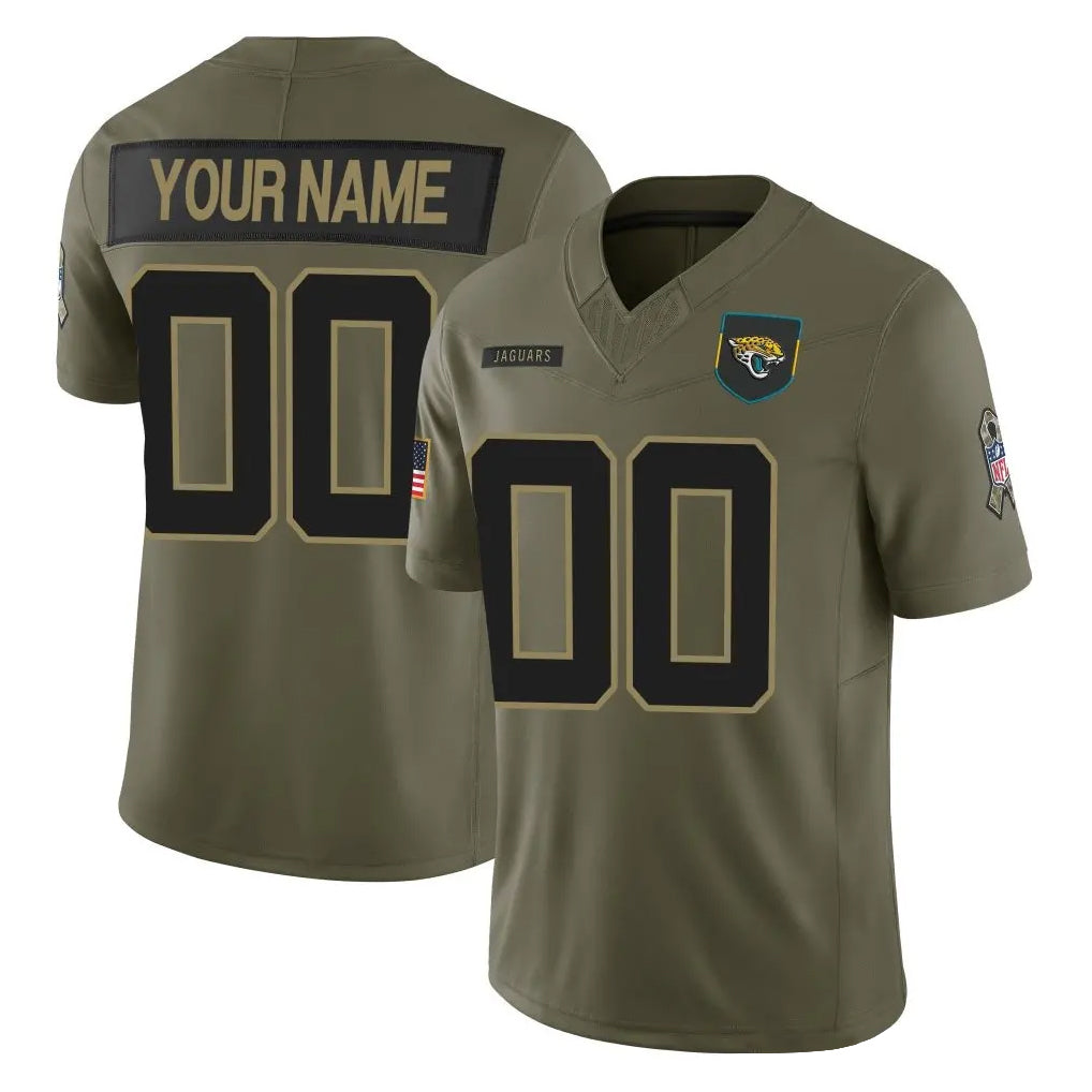 BIPIHUC Custom J.Jaguars Olive 2025 Salute To Service Limited Game Any Name & Numbers Stitched Jerseys