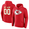BIPIHUC Custom KC.Chiefs Red LoGo Pullover Hoodies Limited Any Name & Numbers Stitched Jerseys