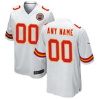 BIPIHUC Custom KC.Chiefs White Replica Game Stitched Jerseys