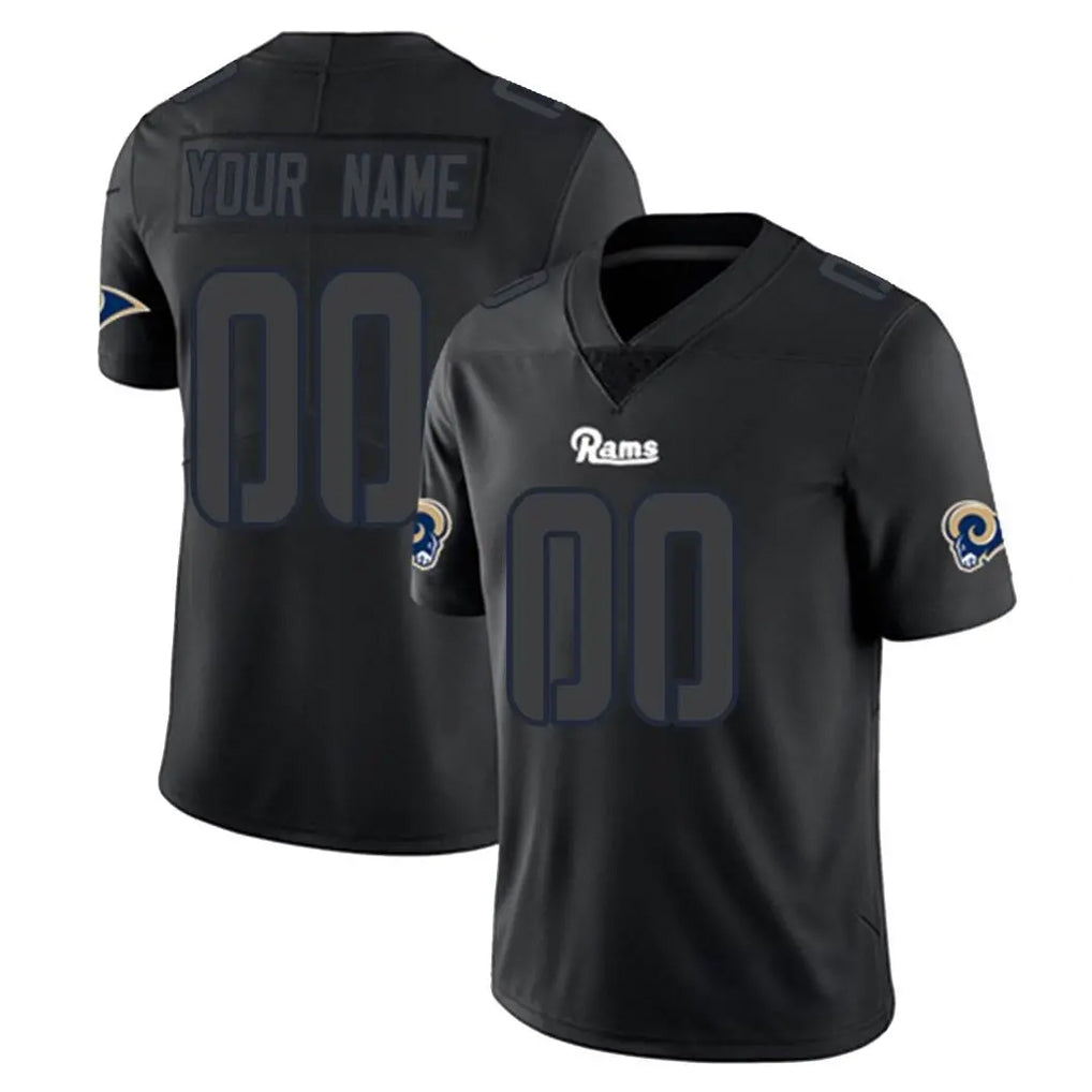 BIPIHUC Custom LA.Rams Black Impact Limited Home Game Any Name & Numbers Stitched Jerseys