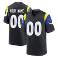 BIPIHUC Custom LA.Rams Black Midnight Rivalries Collection Home Game Any Name & Numbers Stitched Jerseys