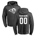 BIPIHUC Custom LA.Rams Gray Pullover Hoodie Limited Game Any Name & Numbers Stitched Jerseys
