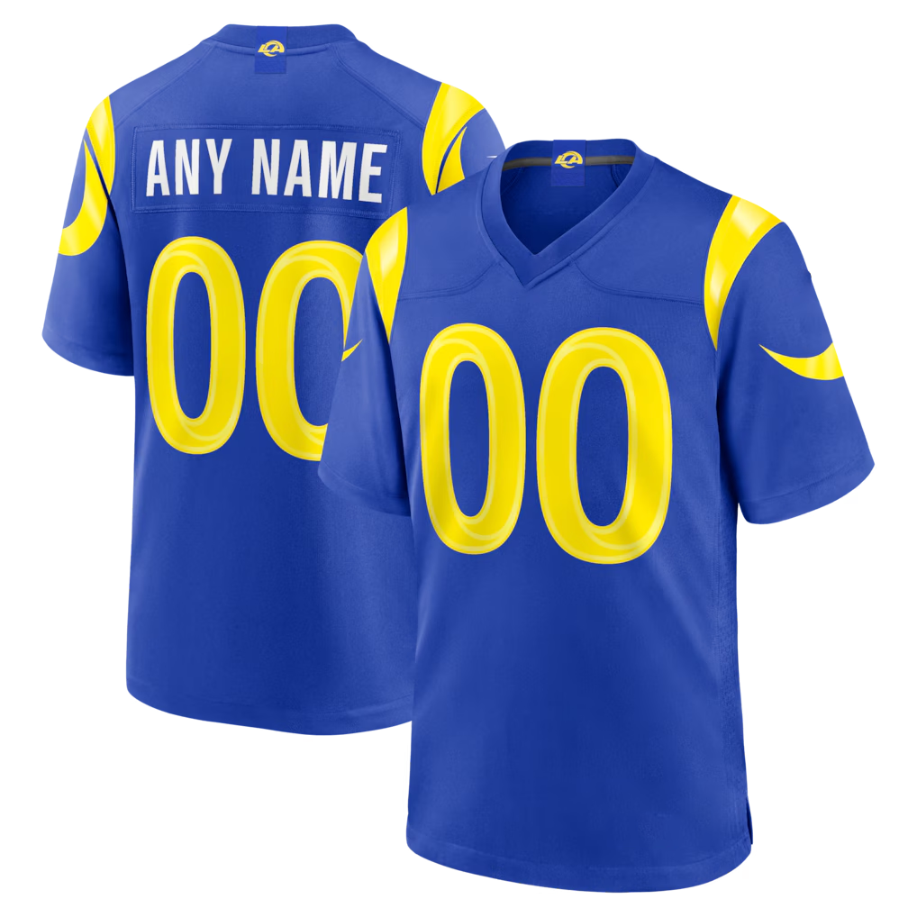 BIPIHUC Custom LA.Rams Royal Game Stitched Jerseys