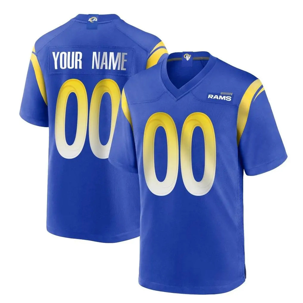 BIPIHUC Custom LA.Rams Royal Home Game Any Name & Numbers Stitched Jerseys