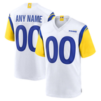 BIPIHUC Custom LA.Rams White Alternate Stitched Jerseys