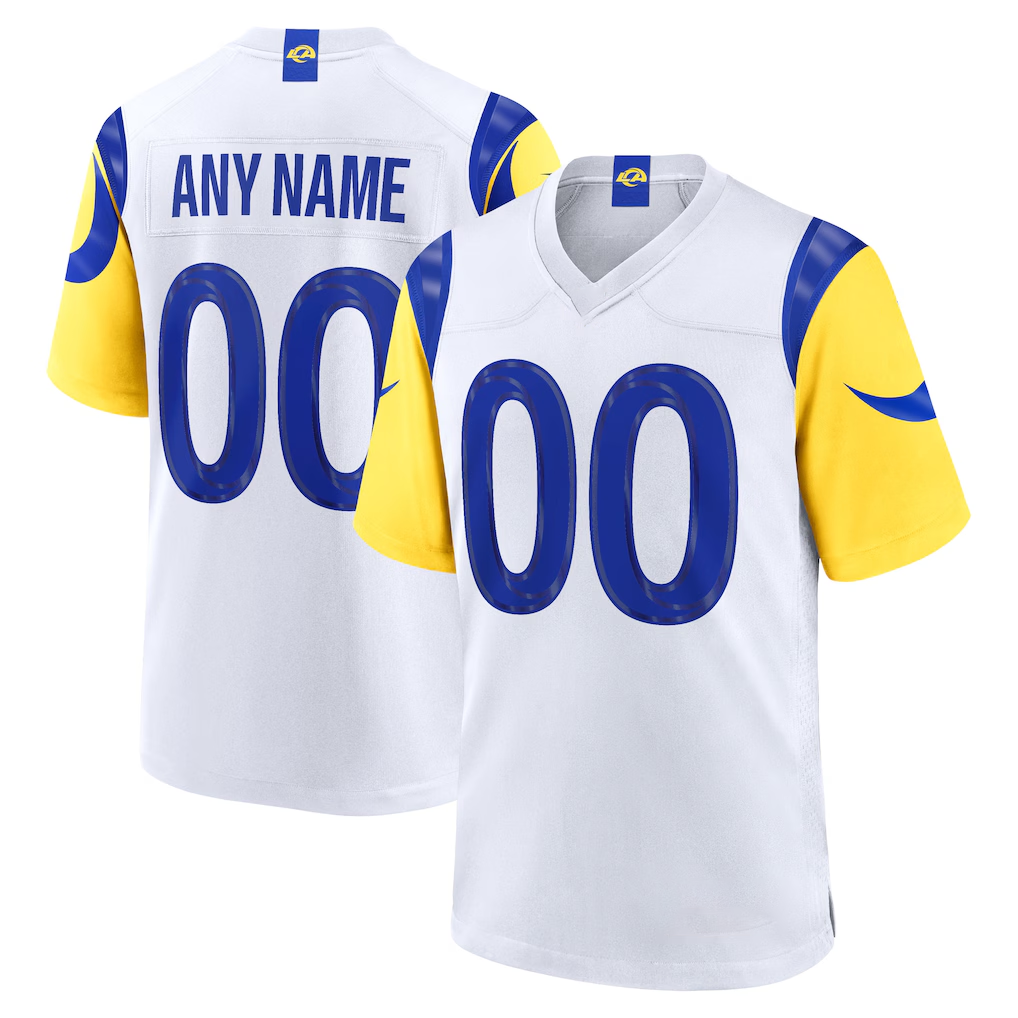 BIPIHUC Custom LA.Rams White Game Stitched Jerseys