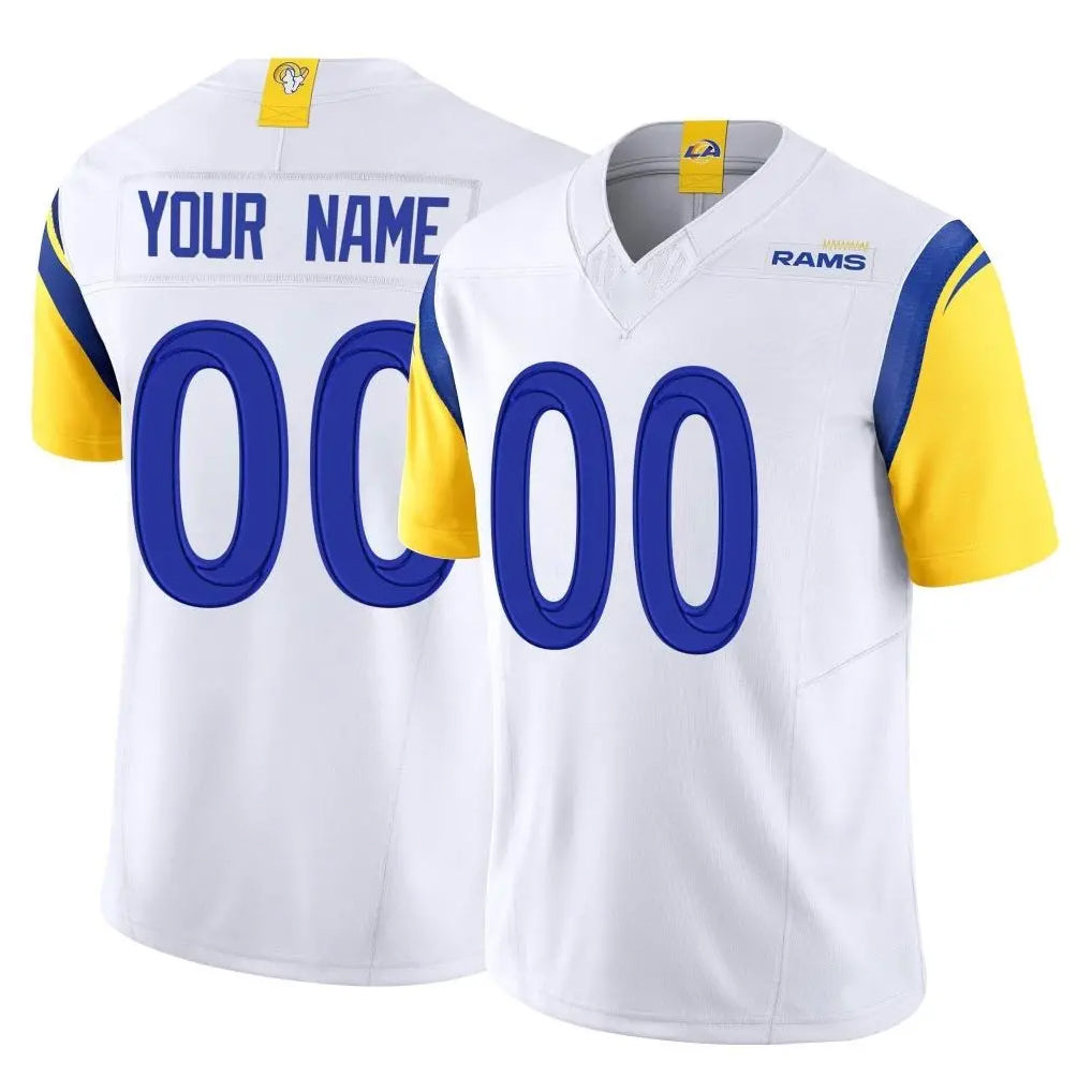 BIPIHUC Custom LA.Rams White Limited Vapor F.U.S.E. Home Game Any Name & Numbers Stitched Jerseys