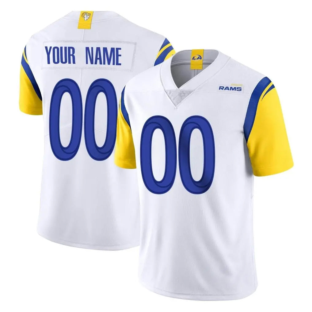 BIPIHUC Custom LA.Rams White Limited Vapor Untouchable Home Game Any Name & Numbers Stitched Jerseys