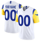 BIPIHUC Custom LA.Rams White Vapor F.U.S.E. Limited Home Game Any Name & Numbers Stitched Jerseys