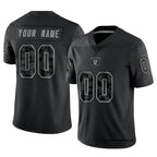 BIPIHUC Custom LV.Raiders Black RFLCTV Limited Stitched Jerseys