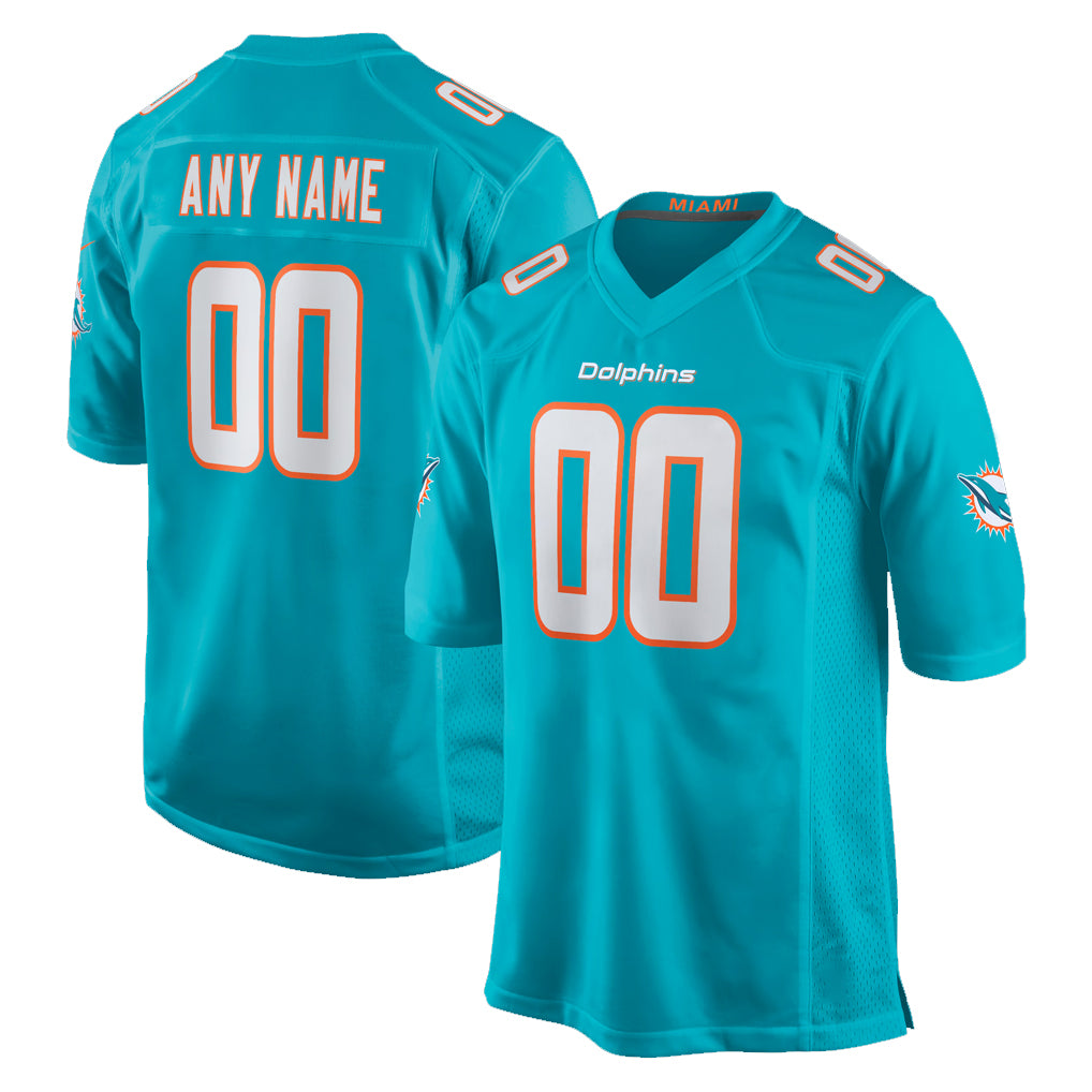 BIPIHUC Custom M.Dolphins Aqua Home Game Any Name & Numbers Stitched Jerseys