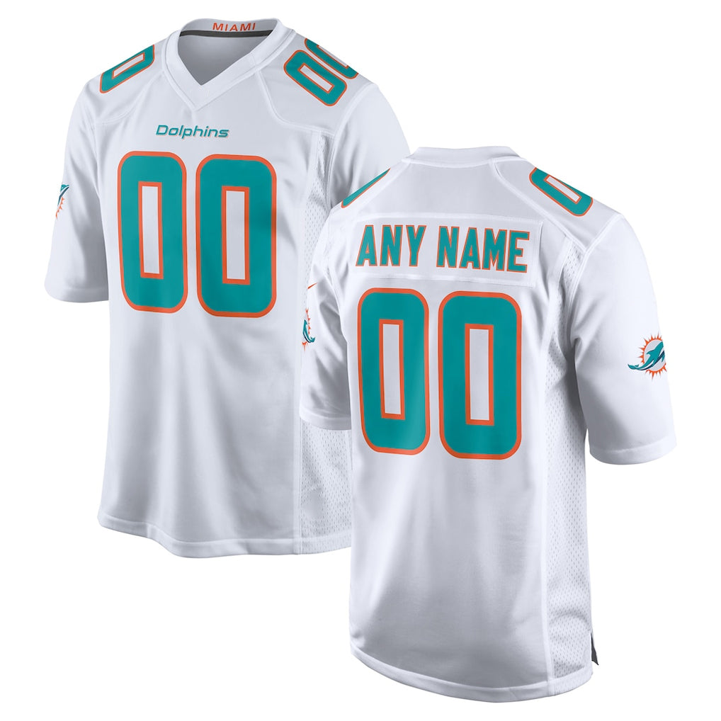 BIPIHUC Custom M.Dolphins White Game Home Any Name & Numbers Stitched Jerseys