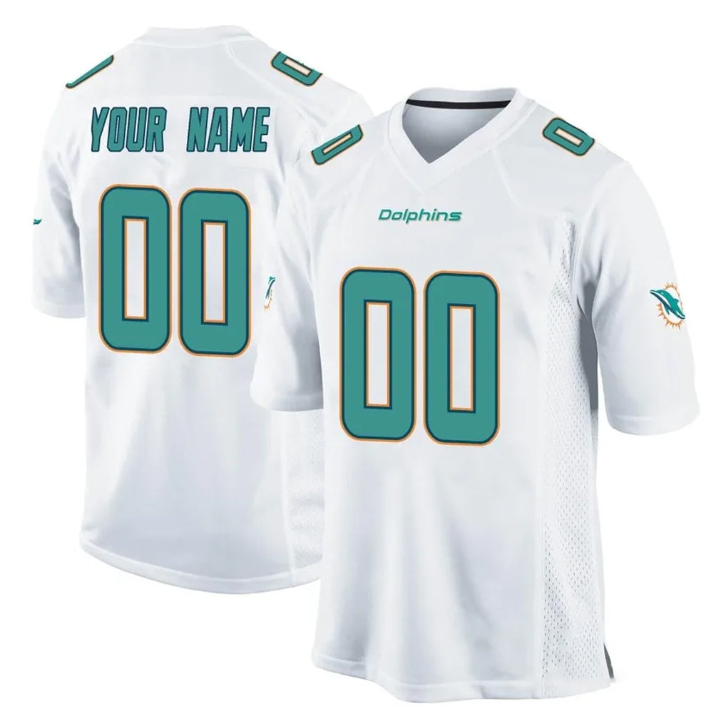 BIPIHUC Custom M.Dolphins White Home Game Any Name & Numbers Stitched Jerseys
