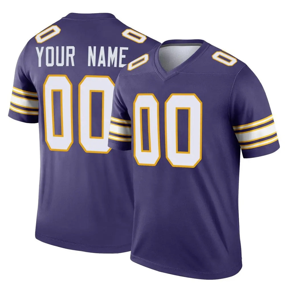 BIPIHUC Custom MN.Vikings Purple Limited Classic Home Game Any Name & Numbers Stitched Jerseys