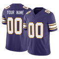 BIPIHUC Custom MN.Vikings Purple Limited Classic Vapor F.U.S.E. Home Game Any Name & Numbers Stitched Jerseys