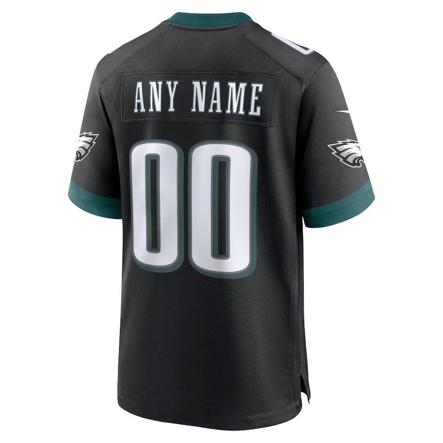 BIPIHUC Custom P.Eagles Black Stitched Alternate Game Stitched Jerseys