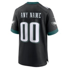 BIPIHUC Custom P.Eagles Black Stitched Alternate Game Stitched Jerseys
