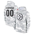 BIPIHUC Custom P.Steelers Arctic Camo Limited Salute to Service Pullover Hoodies Game Any Name & Numbers Stitched Jerseys