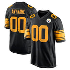 BIPIHUC Custom P.Steelers Black Color Rush Home Game Any Name & Numbers Stitched Jerseys