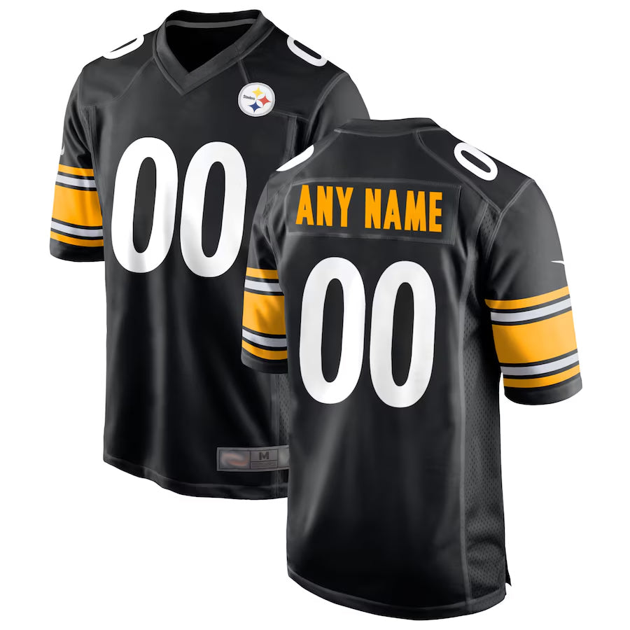 BIPIHUC Custom P.Steelers Black Home Game Stitched Jerseys