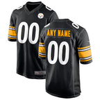BIPIHUC Custom P.Steelers Black Home Game Stitched Jerseys