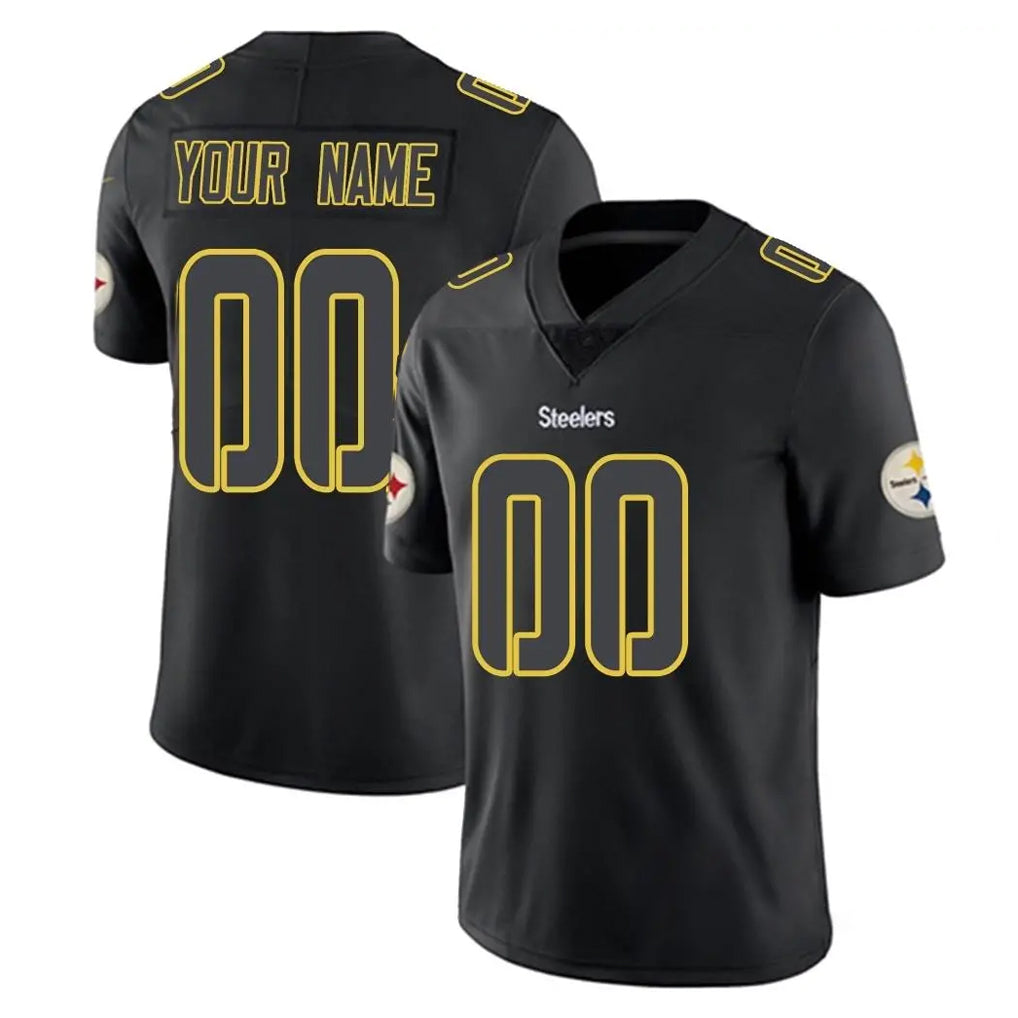 BIPIHUC Custom P.Steelers Black Impact Limited Home Game Any Name & Numbers Stitched Jerseys