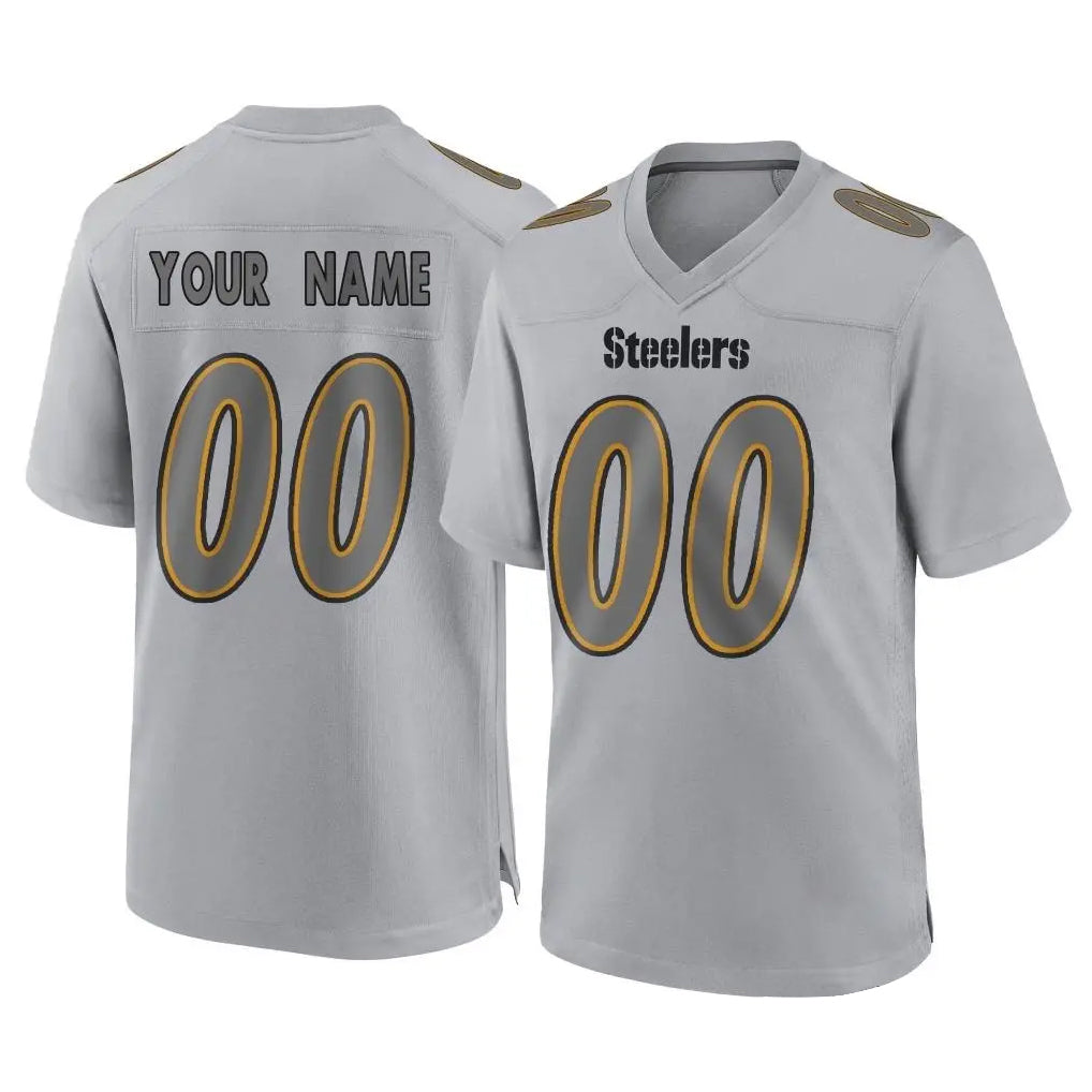 BIPIHUC Custom P.Steelers Gray Atmosphere Fashion Home Game Any Name & Numbers Stitched Jerseys
