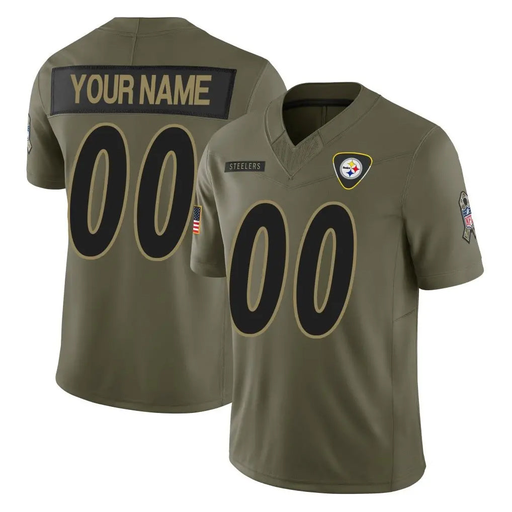 BIPIHUC Custom P.Steelers Olive 2025 Salute To Service Limited Home Game Any Name & Numbers Stitched Jerseys