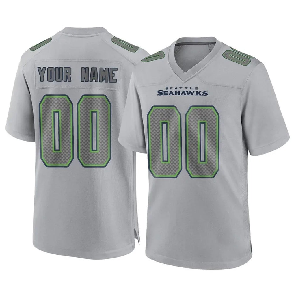 BIPIHUC Custom S.Seahawks Gray Atmosphere Fashion Home Game Any Name & Numbers Stitched Jerseys