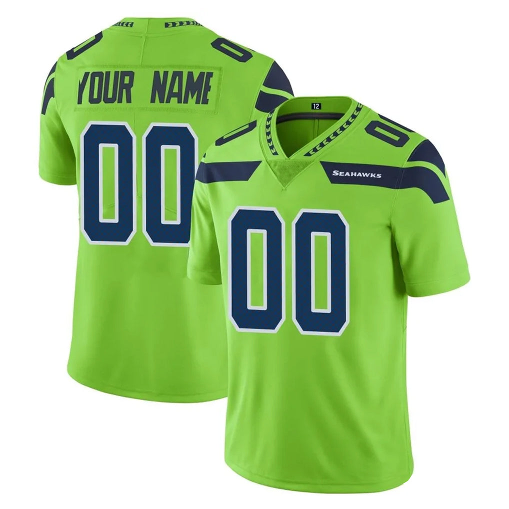 BIPIHUC Custom S.Seahawks Green Limited Color Rush Home Game Any Name & Numbers Stitched Jerseys