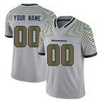 BIPIHUC Custom S.Seahawks Grey Limited 2025 Rivalries Collection Home Game Any Name & Numbers Stitched Jerseys