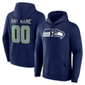 BIPIHUC Custom S.Seahawks Navy Pullover Hoodies Game Any Name & Numbers Stitched Jerseys