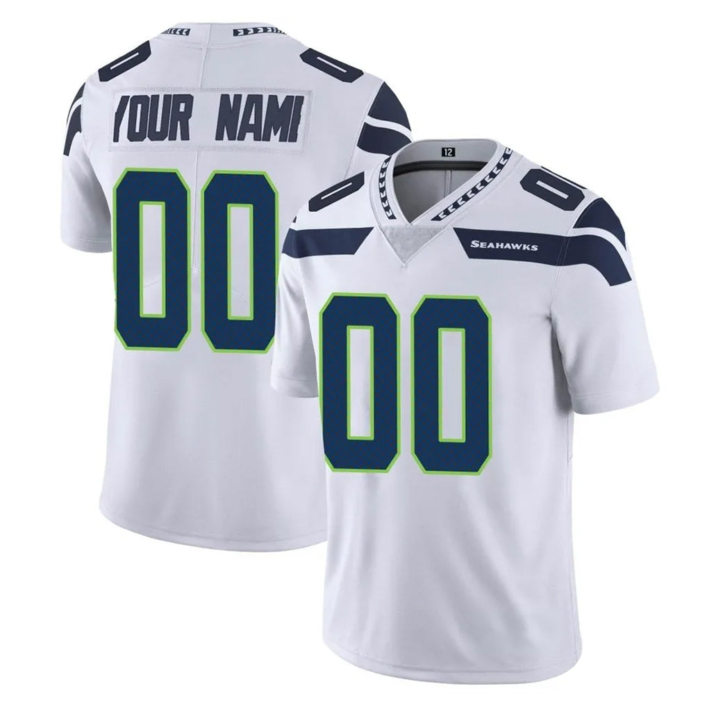BIPIHUC Custom S.Seahawks White Limited Vapor Untouchable Home Game Any Name & Numbers Stitched Jerseys