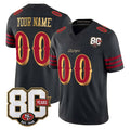 BIPIHUC Custom SF.49ers Black Limited 80th Rivalries Collection Home Game Any Name & Numbers Stitched Jerseys