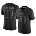 BIPIHUC Custom SF.49ers Black Limited Reflective Home Game Any Name & Numbers Stitched Jerseys