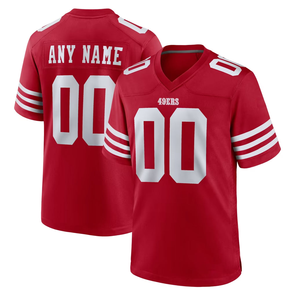 BIPIHUC Custom SF.49ers Red Game Home Any Name & Numbers Stitched Jerseys