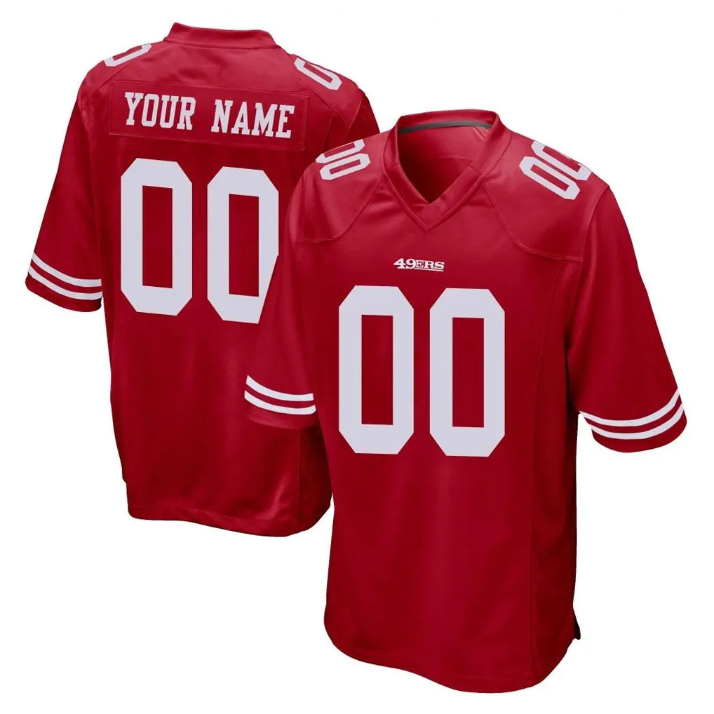 BIPIHUC Custom SF.49ers Red Home Game Any Name & Numbers Stitched Jerseys