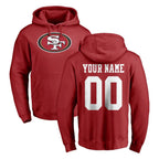 BIPIHUC Custom SF.49ers Red LOGO Pullover Hoodies Home Game Any Name & Numbers Stitched Jerseys