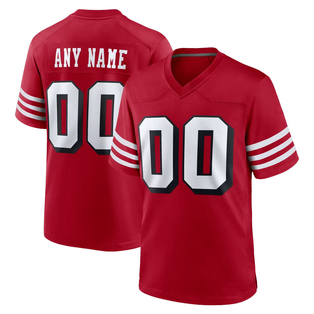 BIPIHUC Custom SF.49ers Red Limited Alternate Vapor Home Game Any Name & Numbers Stitched Jerseys