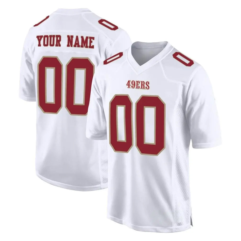 BIPIHUC Custom SF.49ers White Fashion Home Game Any Name & Numbers Stitched Jerseys