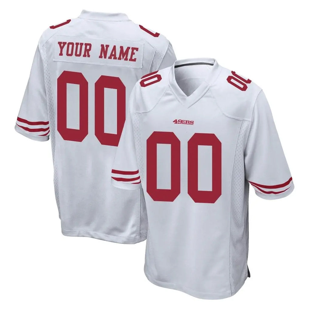 BIPIHUC Custom SF.49ers White Home Game Any Name & Numbers Stitched Jerseys