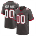 BIPIHUC Custom TB.Buccaneers Pewter Alternate Home Game Any Name & Numbers Stitched Jerseys