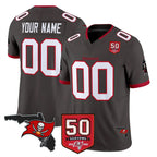 BIPIHUC Custom TB.Buccaneers Pewter Limited 2026 Season Vapor F.U.S.E. Home Game Any Name & Numbers Stitched Jerseys