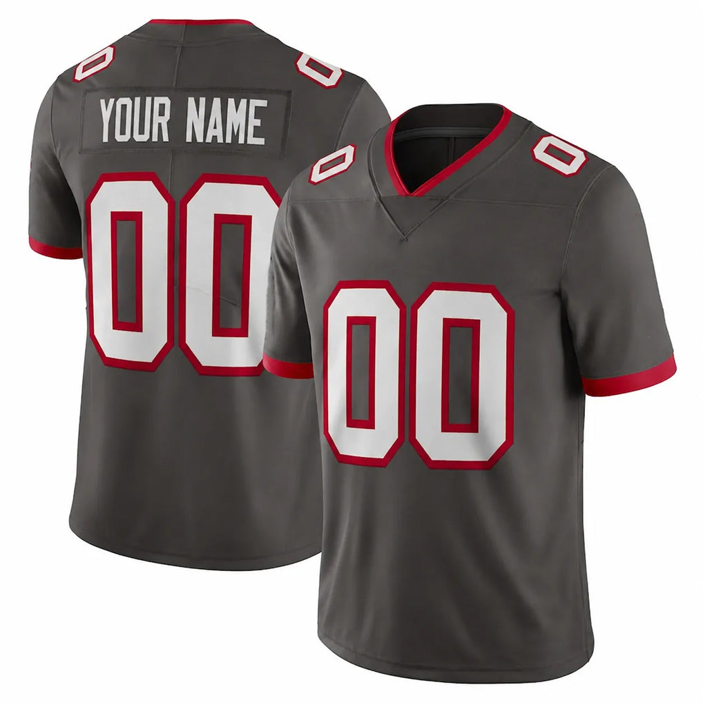 BIPIHUC Custom TB.Buccaneers Pewter Limited Alternate Vapor Home Game Any Name & Numbers Stitched Jerseys